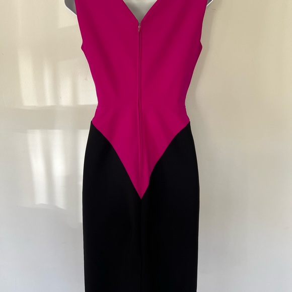 Greta Constantine color-block pink and black sexy Dress - Picture 10 of 15